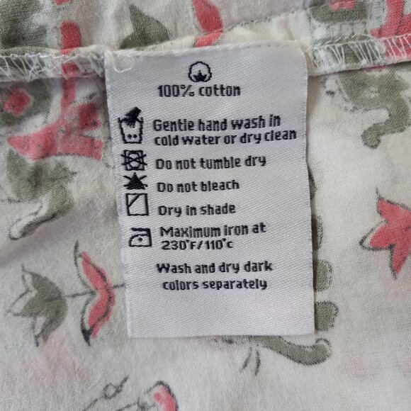 Pinkshink cotton elephant print Indian/Pakistani kurta with pants size XL - Picture 5 of 9